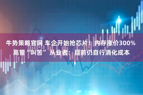 牛势策略官网 车企开始抢芯片！内存涨价300% 高管“叫苦” 从业者：目前仍自行消化成本